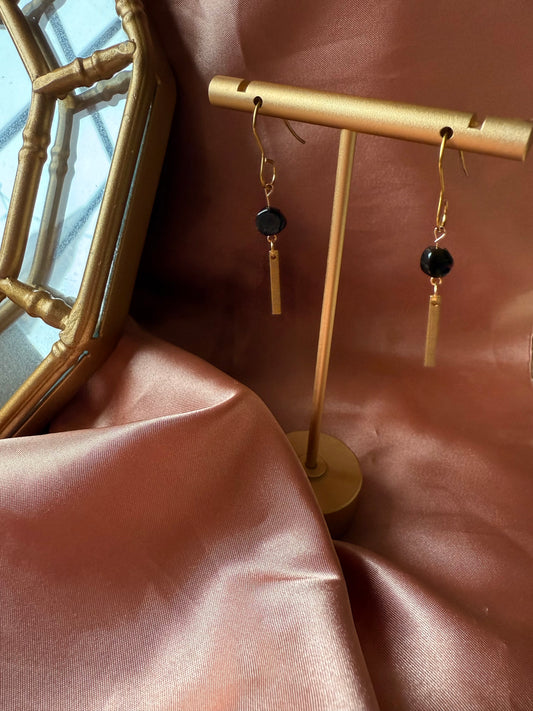 Black Tourmaline Earrings