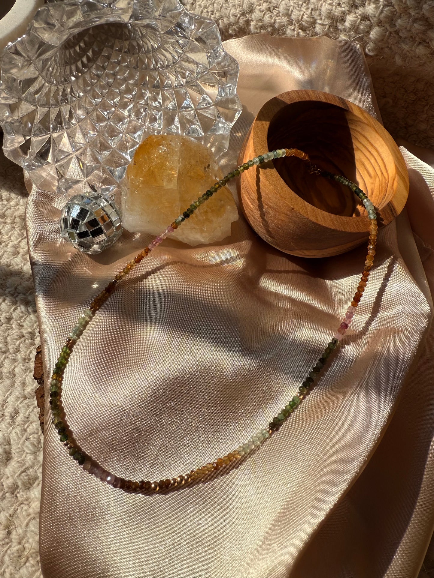 Watermelon Tourmaline Necklace