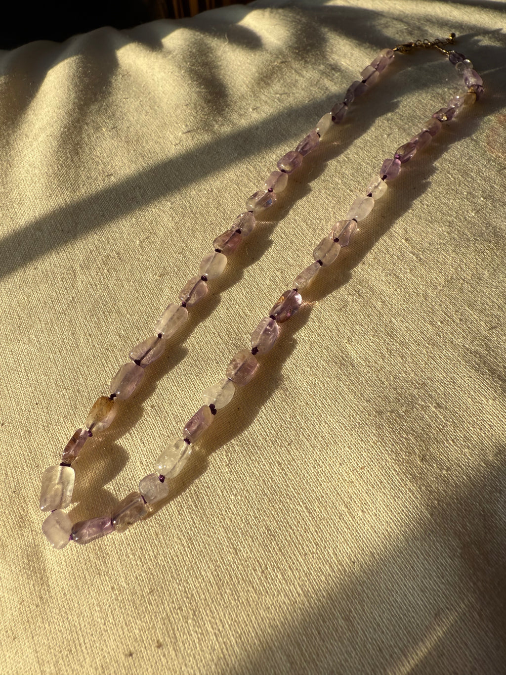 Amethyst Rectangle Necklace