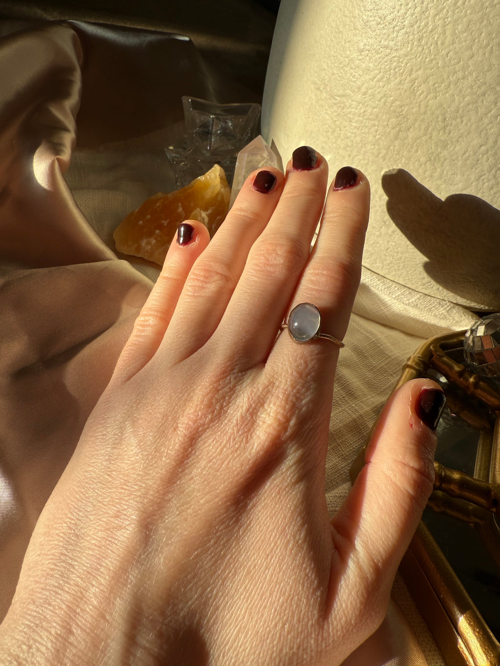 Lavender Quartz Ring Size 5.5