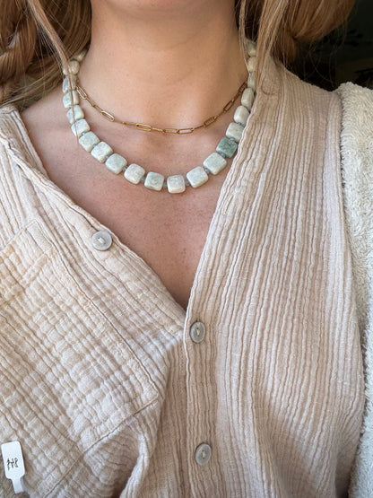 Amazonite & Aquamarine Necklace