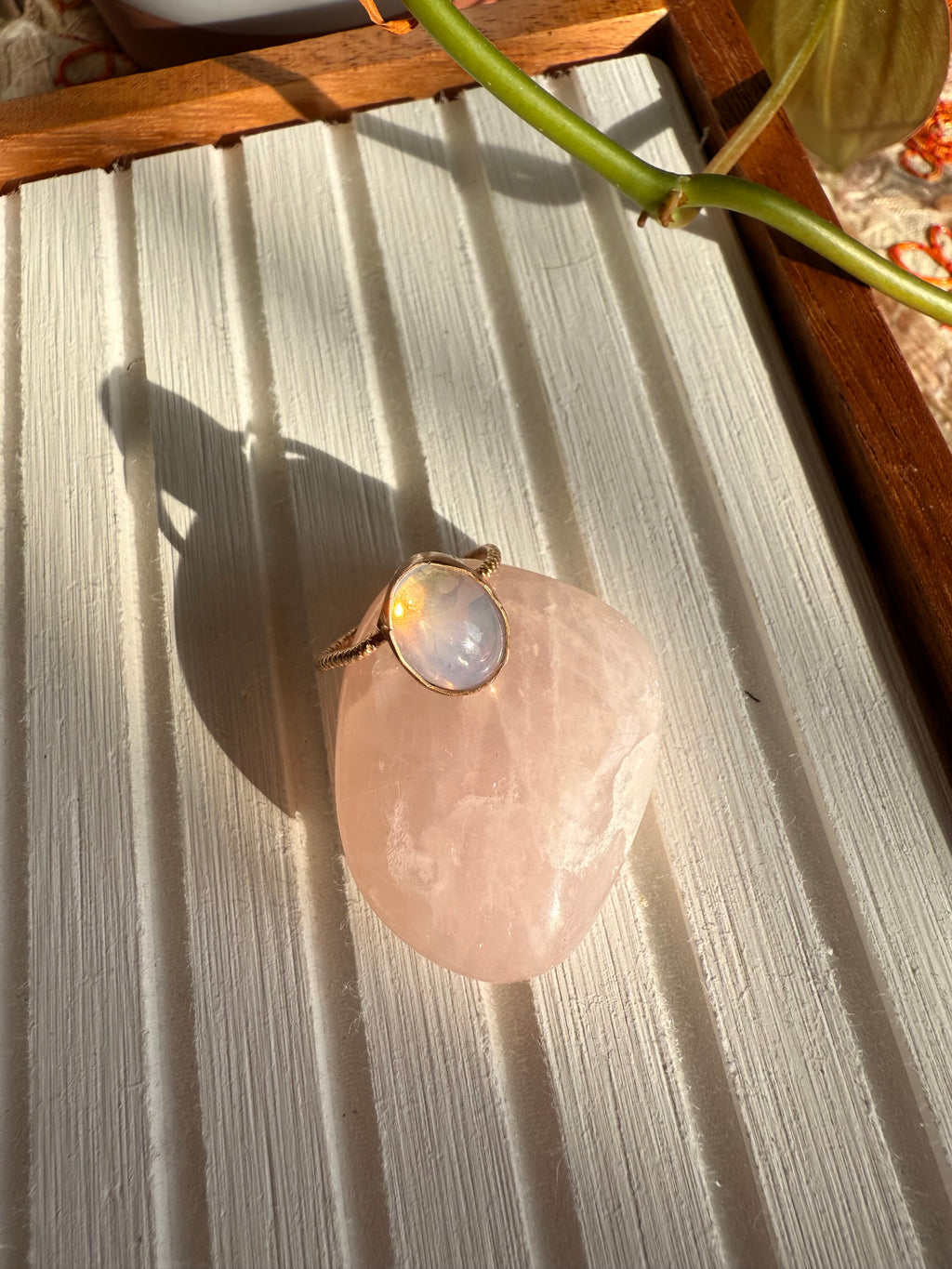 Lavender Quartz Ring Size 5.5