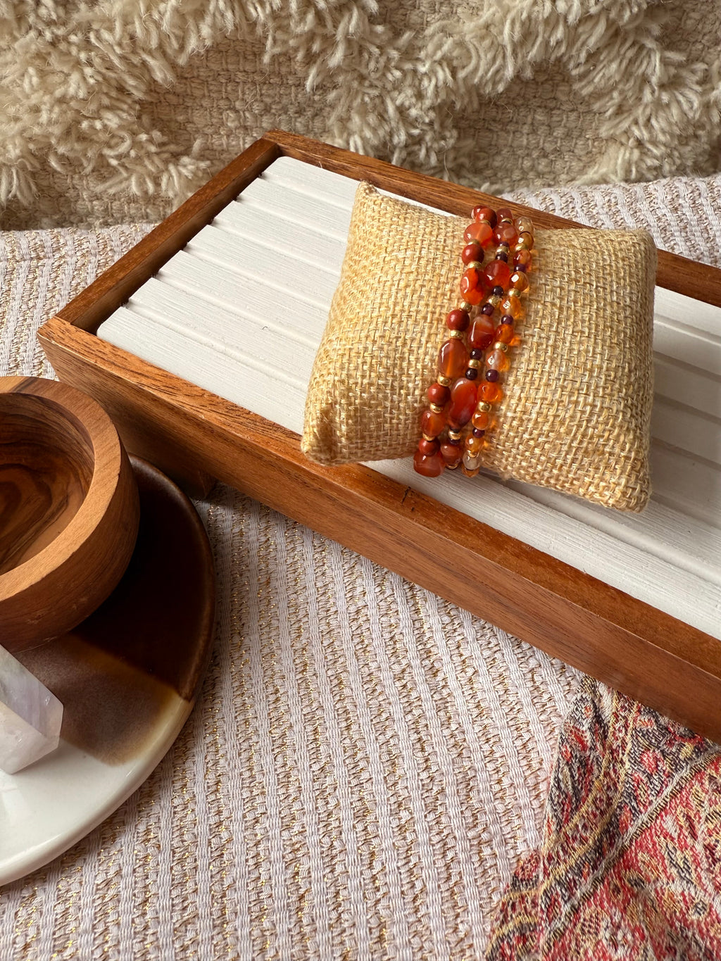 Inner Flame Carnelian Bracelets - 2 Options