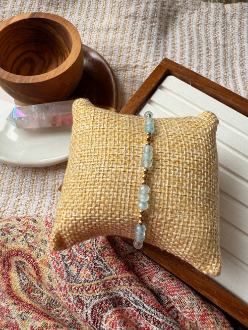 Clarifying Aquamarine Bracelets - 2 Options