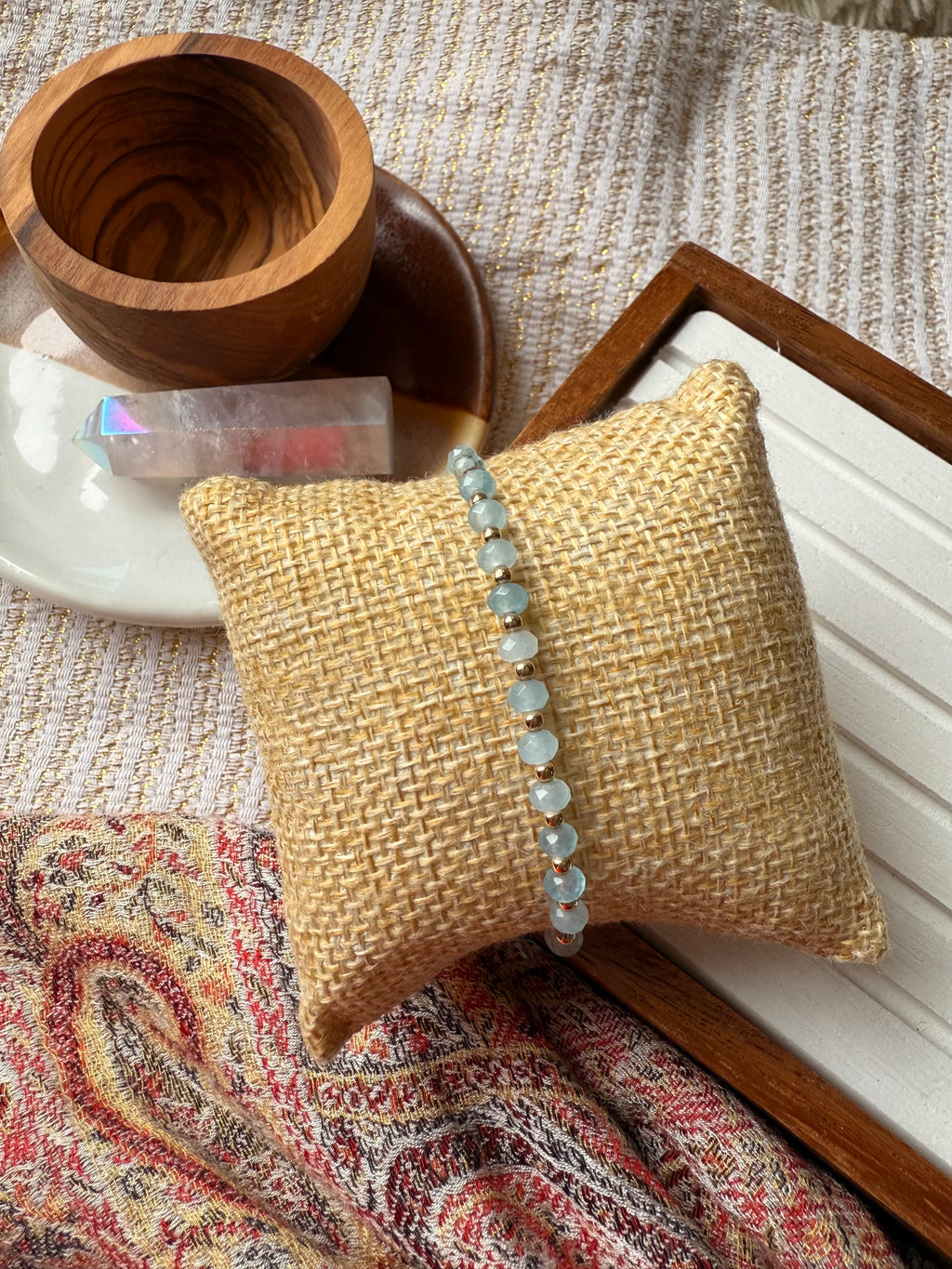 Clarifying Aquamarine Bracelets - 2 Options